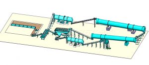 NPK Compound Fertilizer Production Line with Rotary Drum Granulator